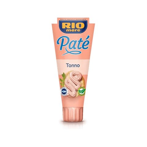 Rio Mare Paté al Tonno 100 g, tubetto rosa con il logo blu