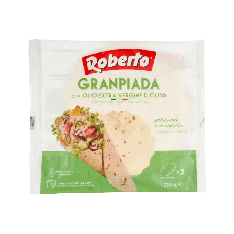 Roberto Granpiada Olio Extra Vergine d'Oliva 3 Piadine 330 g