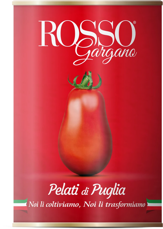 Rosso Gargano Pomodori Pelati di Puglia 400 gr - Spesa da Antonio