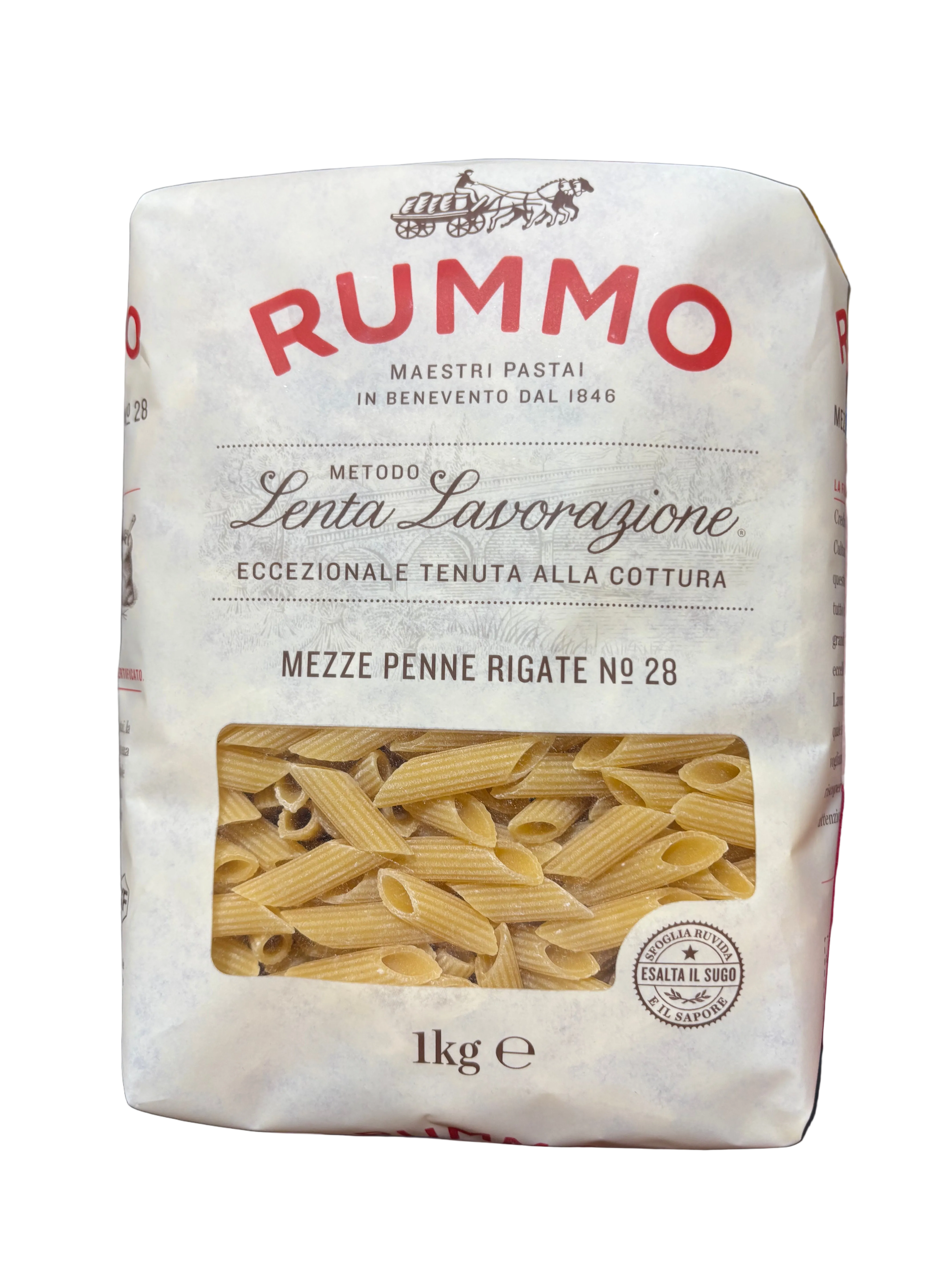 1 Kg Rummo Mezze Penne Rigate - Pasta - Rummo
