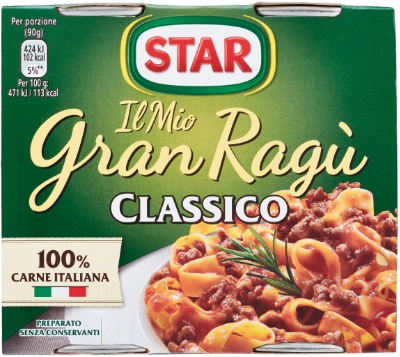 Star Gran Ragù alla Carne 2x180g - Pesti e Sughi pronti - Star