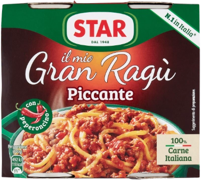Star Gran Ragù Piccante 2x180g - Pesti e Sughi pronti - Star