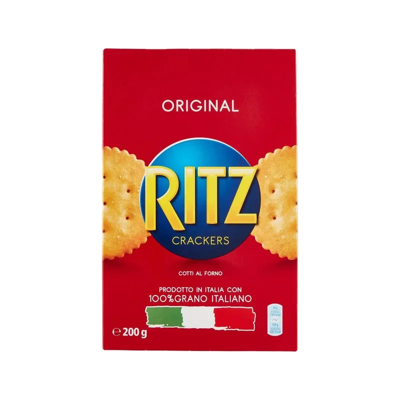 Saiwa Ritz Crackers Original 200 g, rood doosje met ronde crackers