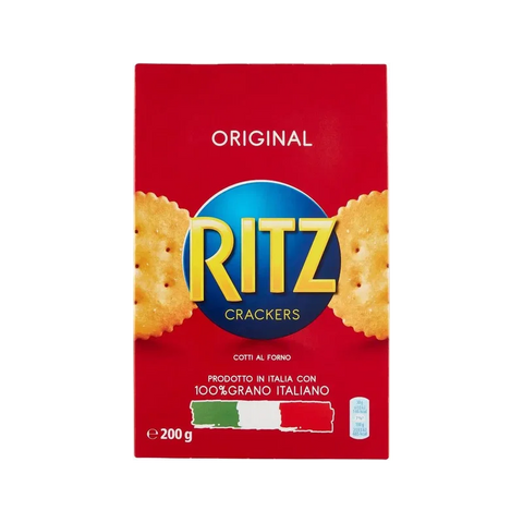Saiwa Ritz Crackers Original 200 g, astuccio rosso di cracker rotondi