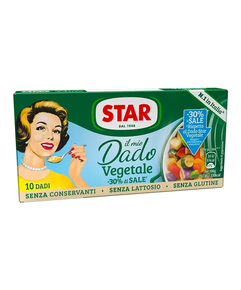 Star Il mio Dado Vegetale -30% di sale 10 dadi 100 gr-Sale e Spezie- Product vendor
