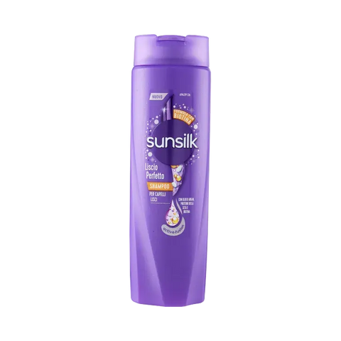 Sunsilk Shampoo Liscio Perfetto 250 ml, flacone viola per capelli lisci