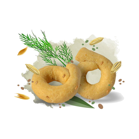 Fiore di Puglia Taralli ai Semi di Finocchio 250 g, taralli da forno con semi di finocchio