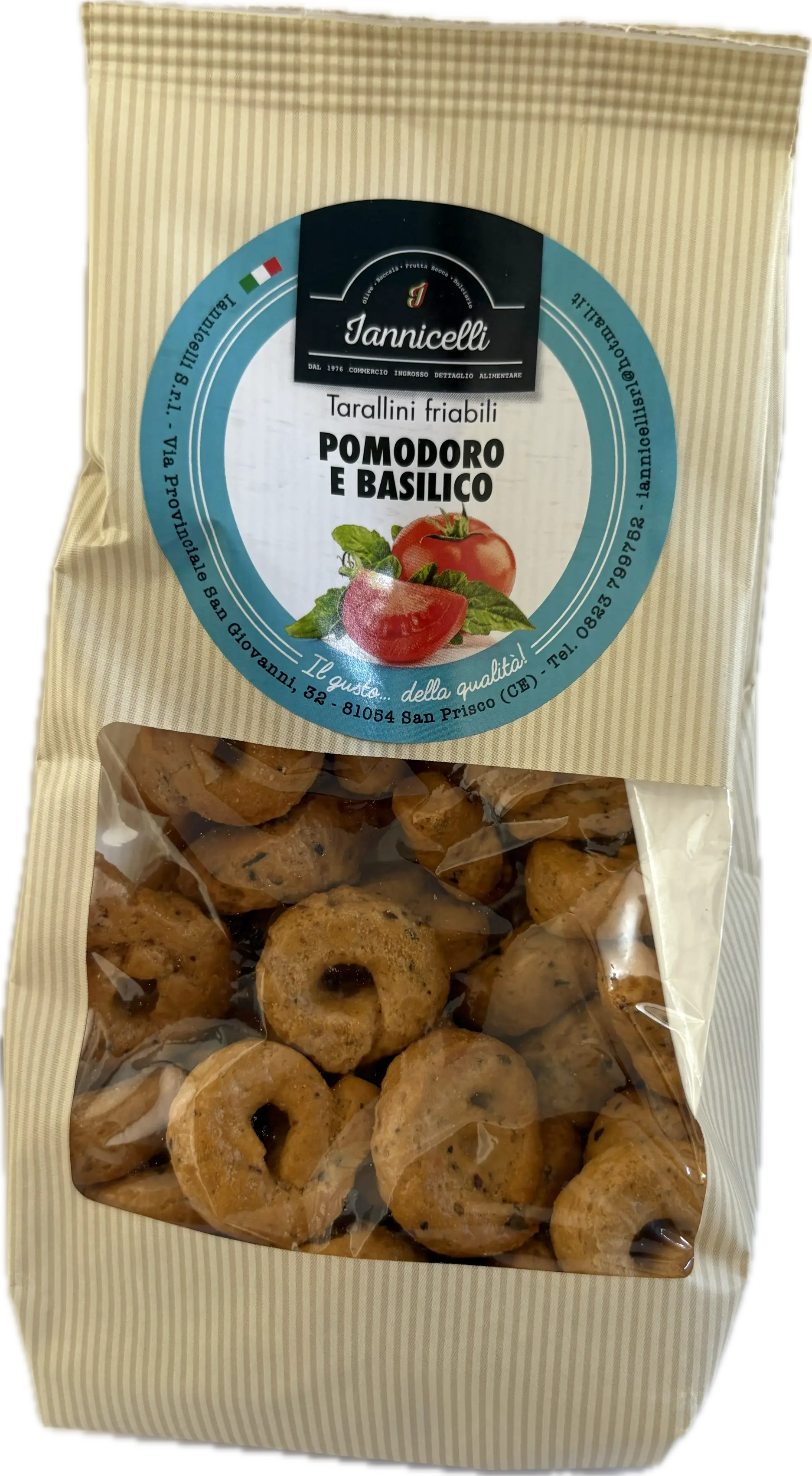 Tarallini Friabili Gusto Pomodoro e Basilico 200gr-Patatine e Snack- Product vendor