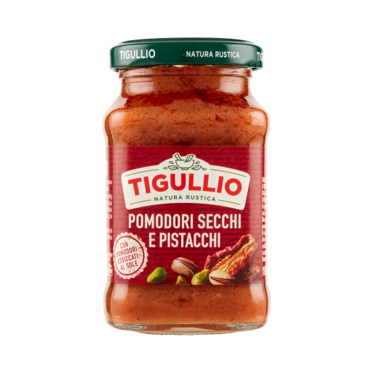 Tigullio Pesto Pomodori Secchi E Pistacchi 190 gr - Pesti e Sughi pronti - Tigullio
