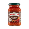 Tigullio Pesto Peperoni e Noci 185 g, glazen potje met pesto van gegrilde paprika