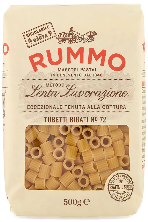 Rummo Tubetti Rigati N°72 500g - Pasta - Rummo