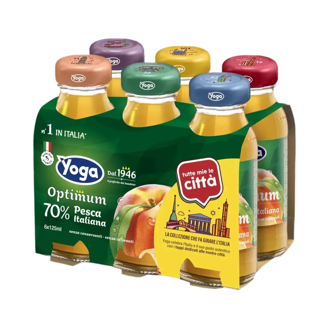 Yoga Optimum  70% Pesca Italiana 6x125ml-Bevande- Product vendor