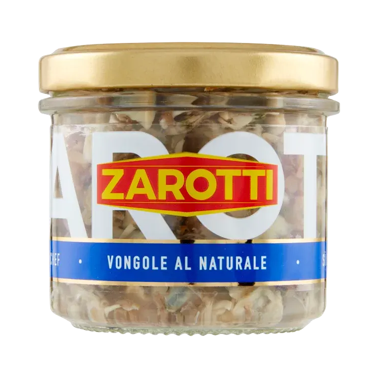 Zarotti Vongole al Naturale Sgusciate 110 gr - Tonno ed Acciughe - Zarotti