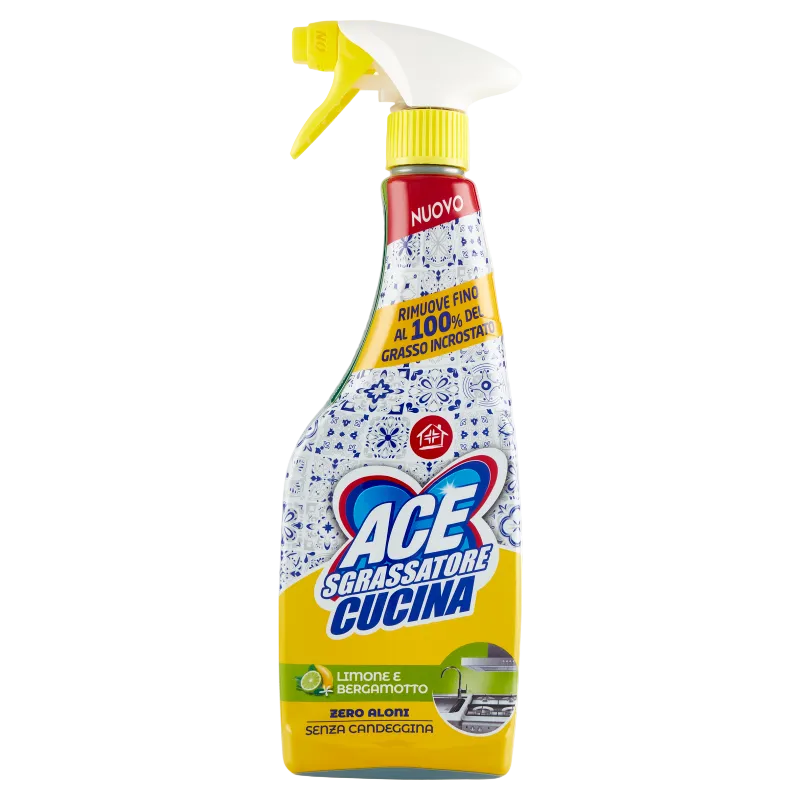 Ace Sgrassatore Cucina Limone e Bergamotto Senza Candeggina 600 ml
