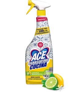 Ace Sgrassatore Cucina Limone e Bergamotto Senza Candeggina 600 ml