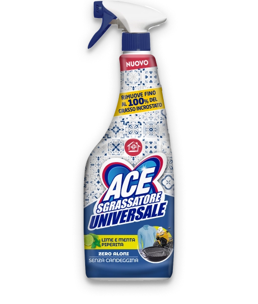 Ace Sgrassatore Universale Spray Senza Candeggina Lavanda 600ml
