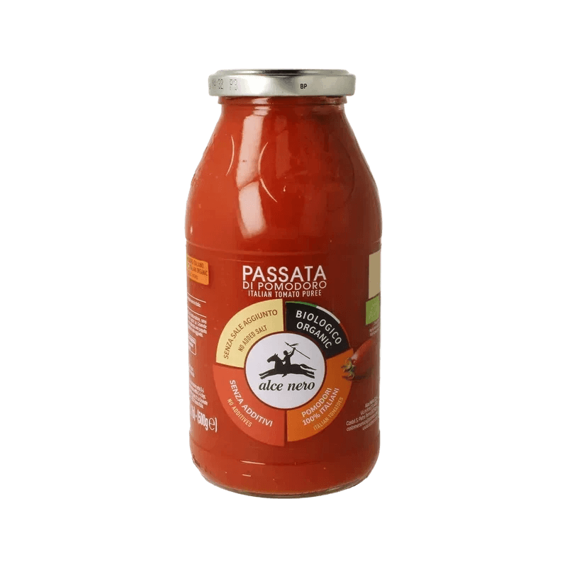 Alce Nero Passata di Pomodoro Biologica 500 g, biologische passata van Italiaanse tomaten zonder toegevoegd zout