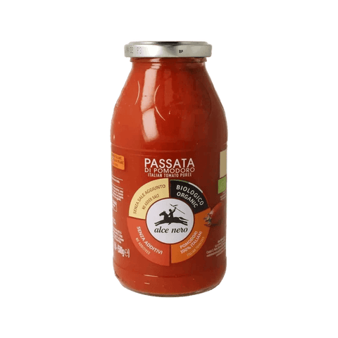 Alce Nero Passata di Pomodoro Biologica 500 g, passata bio di pomodori italiani senza sale aggiunto