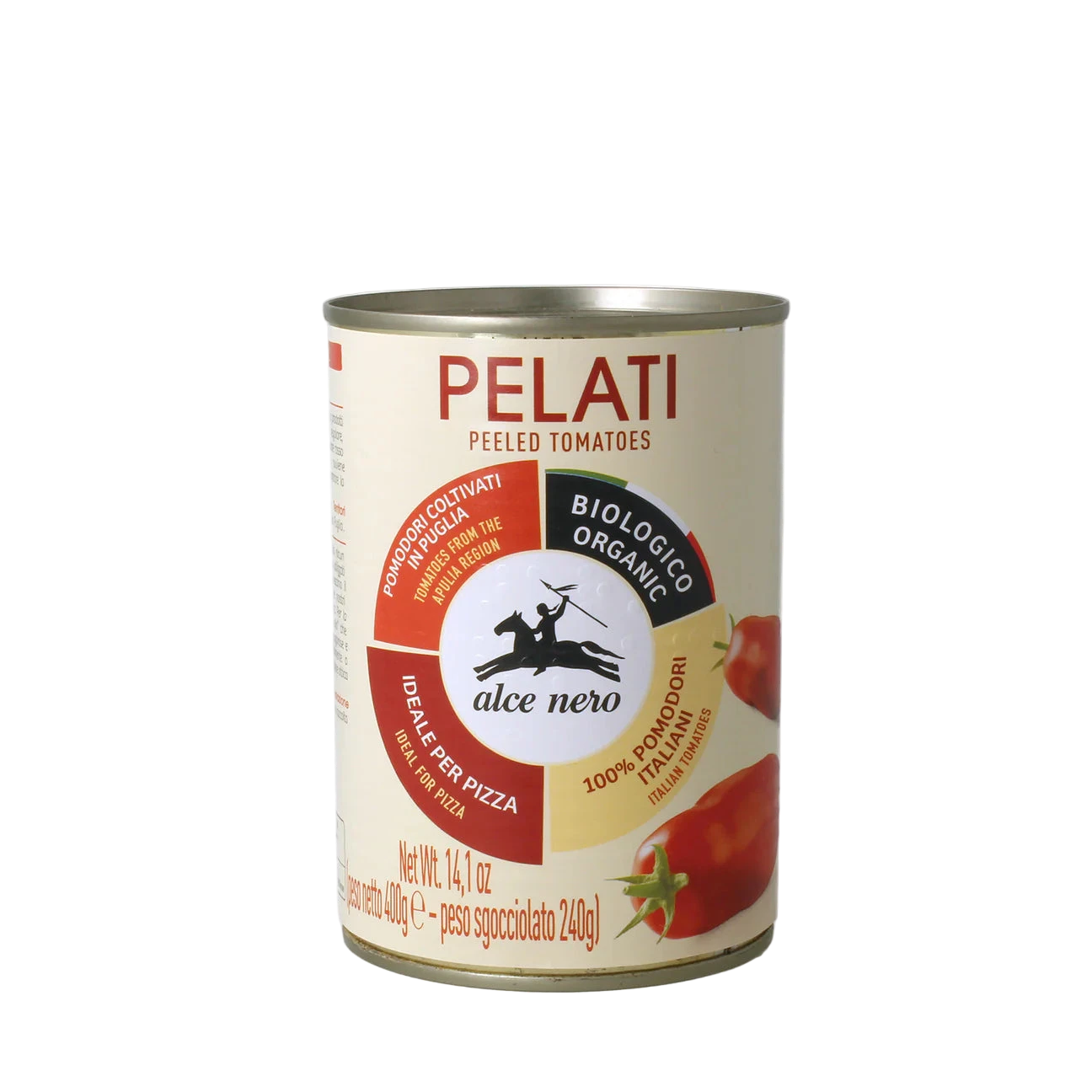 Alce Nero Pomodori Pelati Biologici – 400 g - Passate e Pomodori in scatola - Alce Nero