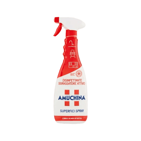 Amuchina Superfici Spray Disinfettante Sgrassatore 750 ml, spray disinfettante e sgrassante