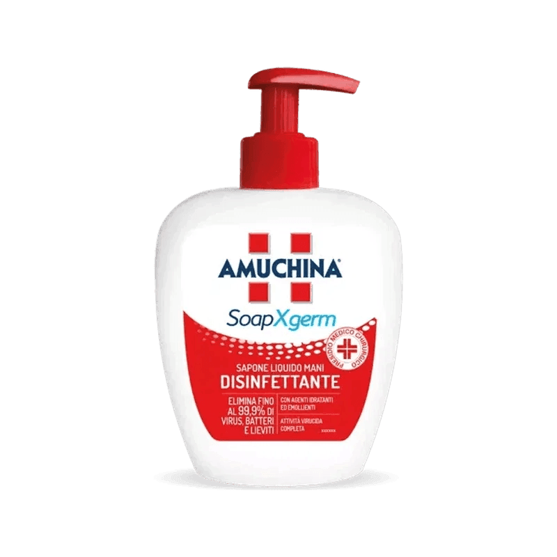 Amuchina Soap Xgerm vloeibare handzeep 250 ml, desinfecterend met citrusgeur