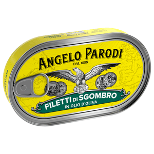 angelo Parodi Filetti di Sgombro in Olio d'Oliva - 150 gr - Tonno ed Acciughe - Angelo Parodi