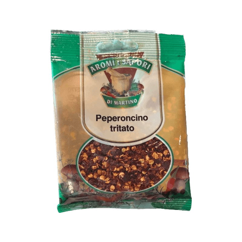 Aromi e Sapori di Martino Peperoncino Tritato 25 g, gedroogde pittige rode peperoncino
