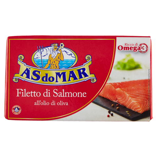 Filetto di Salmone all' Olio di Oliva 115 gr - As Do Mar - Tonno ed Ansjovis - As Do Mar