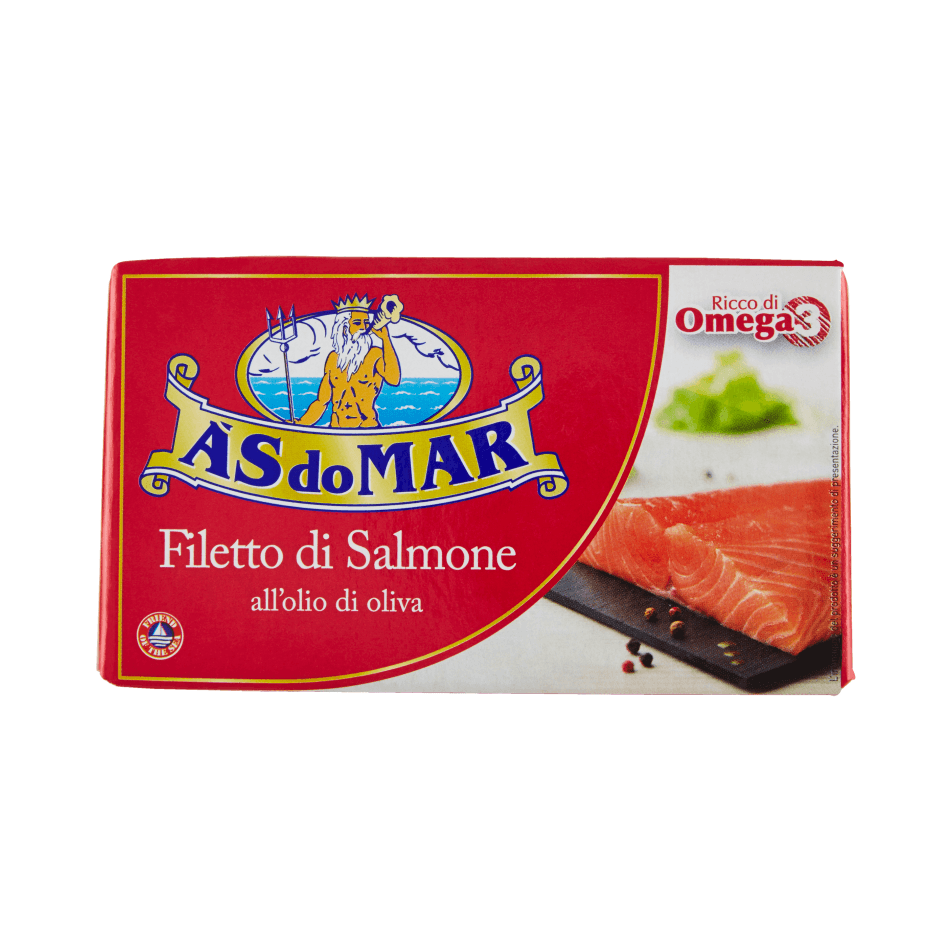 As do Mar Filetto di Salmone all'Olio di Oliva 115 g, salmone lavorato a mano