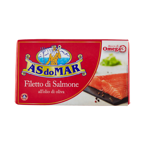 As do Mar Filetto di Salmone all'Olio di Oliva 115 g, salmone lavorato a mano