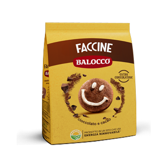 Balocco Faccine 350 g, frollini a forma di faccina sorridente