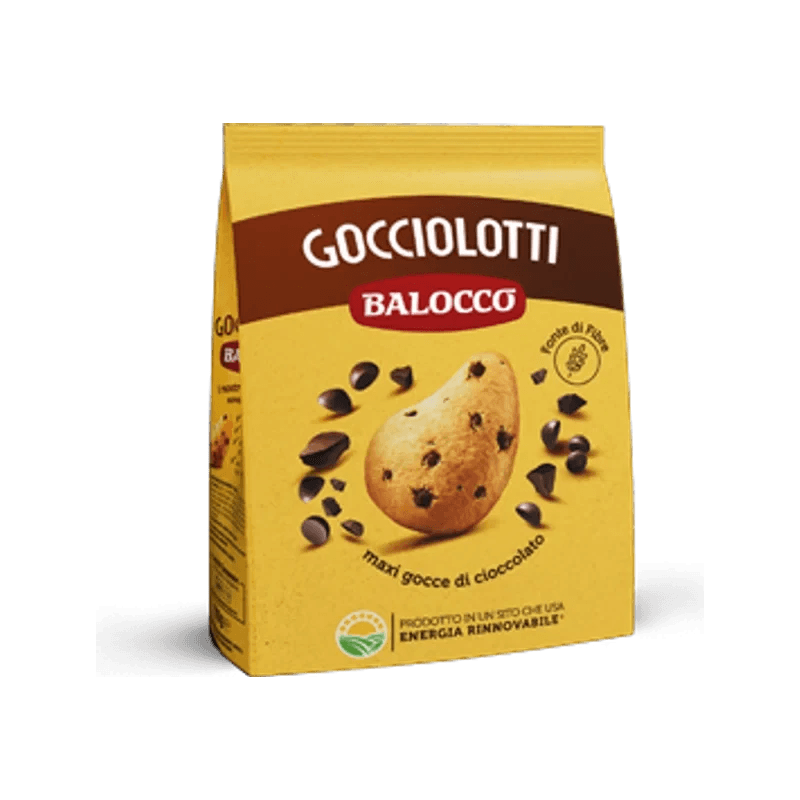 Balocco Gocciolotti 350 g, zandkoekjes met grote chocoladedruppels