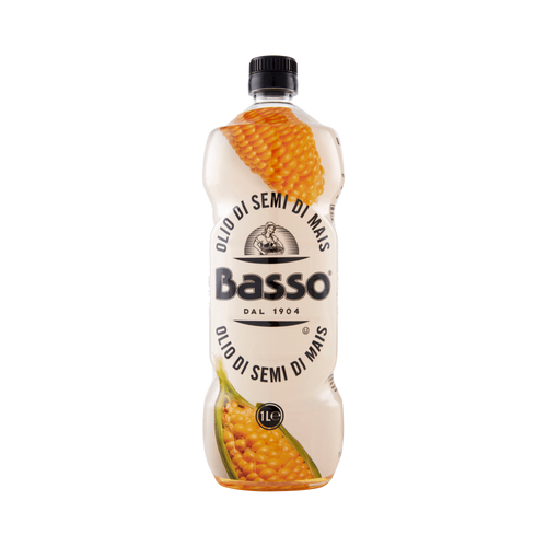 Basso Olio di Semi di Mais 1 L, maisolie met neutrale smaak