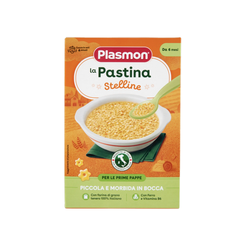 Plasmon Pastina Stelline 300 g, astuccio arancione di pastina