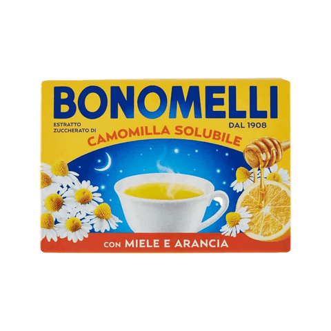 Bonomelli Camomilla Solubile Miele e Arancia 16 bustine, estratto di camomilla con miele e arancia