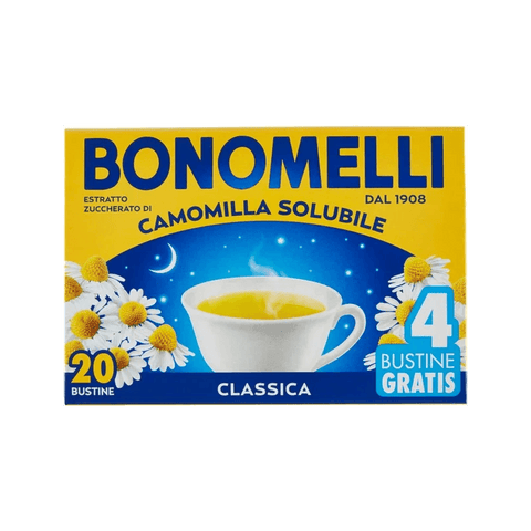 Bonomelli Camomilla Solubile Classica 20 bustine, estratto zuccherato di camomilla