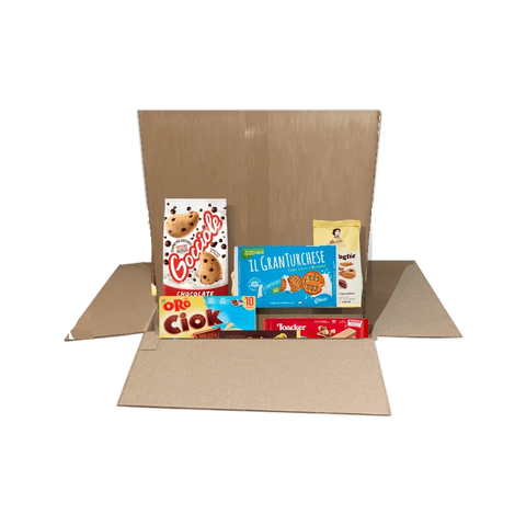 Box Biscotti d'Italia con Pavesi Gocciole, Saiwa OroCiok, Matilde Vicenzi, Colussi, Loacker e Grisbì in una scatola Spesa da Antonio