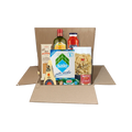 Box La Dispensa Italiana con olio Desantis, Parmigiano Reggiano, Cirio, Mutti, Garofalo e Rummo in una scatola Spesa da Antonio