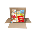 Box Merenda con Kinder, Ferrero Tronky, Mulino Bianco, Lago, Pavesi Ringo ed Estathé in una scatola Spesa da Antonio