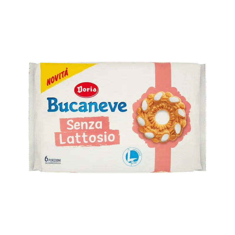 Doria Bucaneve Senza Lattosio 265 g, doosje met zes porties