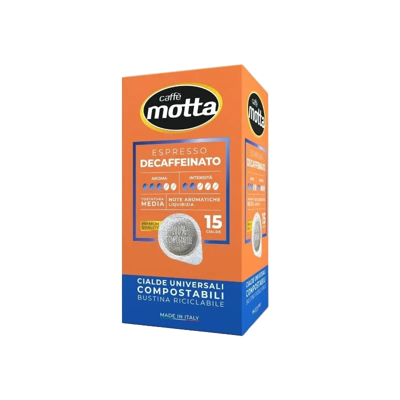 Caffè Motta Espresso Decaffeinato – Cialde ESE 44mm (15 Cialde) - Caffè - Motta