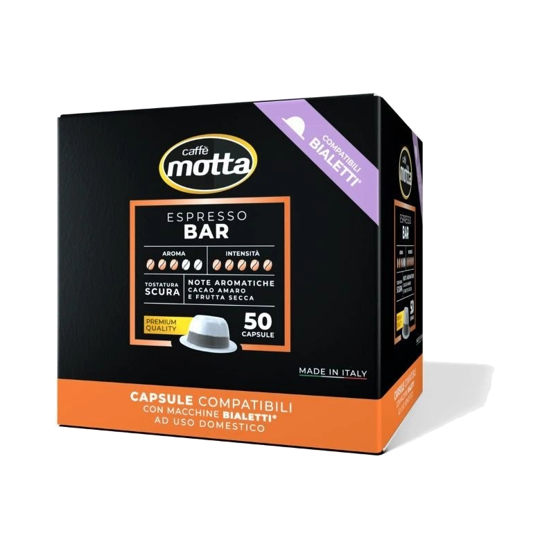 Caffè Motta – Espresso Bar (capsule compatibili Bialetti®) – 50 pz - Koffie - Motta