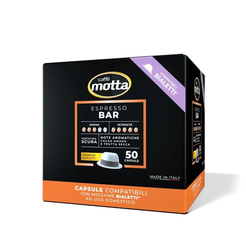 Caffè Motta – Espresso Bar (capsule compatibili Bialetti®) – 50 pz - Caffè - Motta