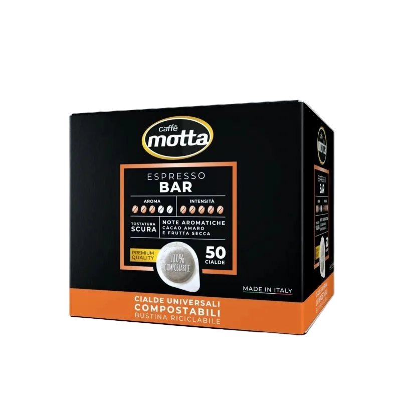 Caffè Motta Espresso Bar – Cialde ESE 44mm Compostabili (50 Cialde) - Caffè - Motta