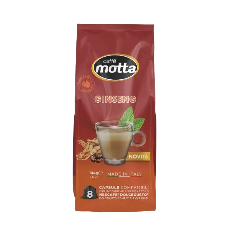 Caffè Motta Ginseng – Capsule Compatibili Dolce Gusto (8 Capsule) -  - Motta