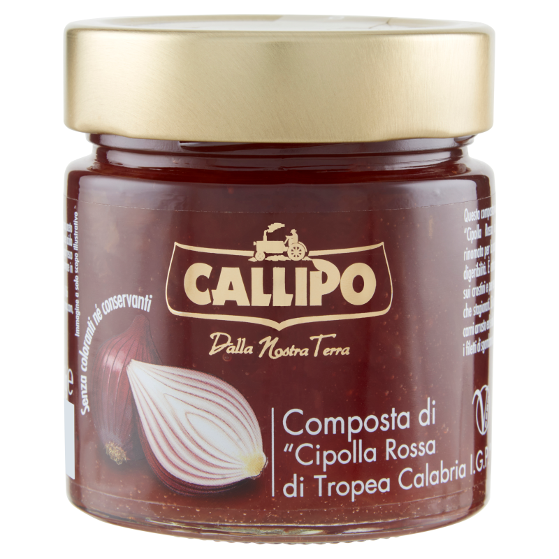 Callipo composta di Cipolla Rossa di Tropea - 280 gr - Pesti e Sughi pronti - Spesa da Antonio