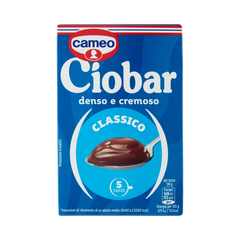 Cameo Ciobar Classico cioccolata calda 5 buste 125 g, astuccio blu con cucchiaio di cioccolata densa