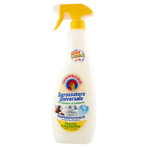 Chanteclair Sgrassatore Universale Limone 600 ml, flacone con erogatore spray