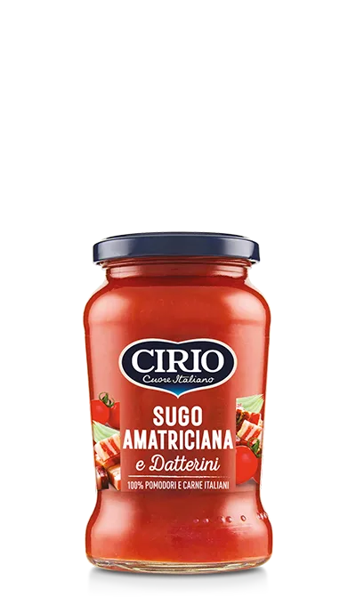 Cirio Sugo Amatriciana e Datterini 190 gr - Pesti e Sughi pronti - Cirio