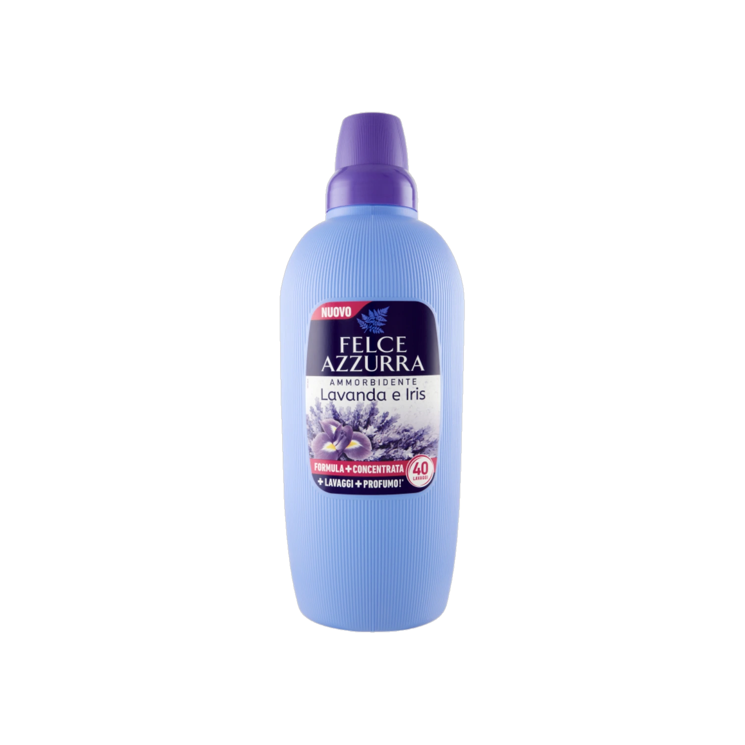 Felce Azzurra Ammorbidente Lavanda e Iris 40 Lavaggi 2 L, flacone lilla con tappo viola